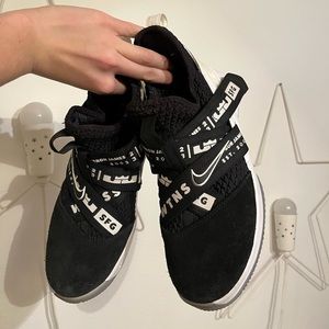 Boys Nike Black Lebron James WTNSS Basketball Shoes